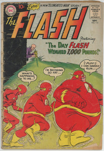 Flash #115 (1959) - 1.5 FR/GD *The Day Flash Weighed 1,000 Pounds*