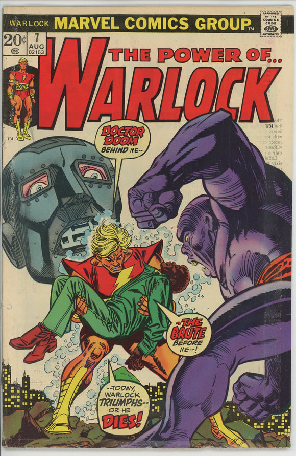 Warlock #7 (1972) - 2.0 GD *Doom: At the Earth's Core*