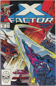 X-Factor #51 (1986) - 7.5 VF- *Sabretooth/Home*