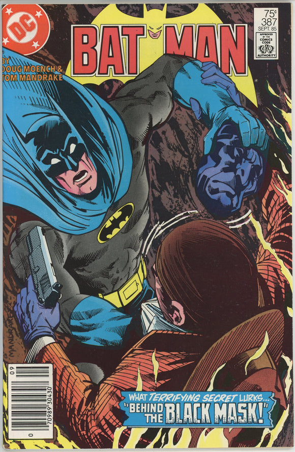 Batman #387 (1940) - 8.5 VF+ *Black Mask Origin* Newsstand