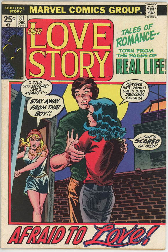 Our Love Story #31 (1969) - 6.0 FN *Running for Love* Marvel Romance