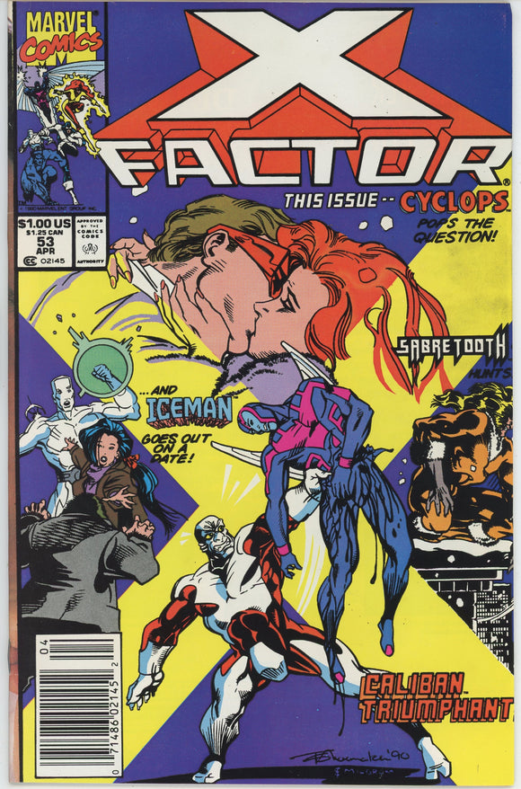 X-Factor #53 (1986) - 7.5 VF- *Caliban/Ghosts* Newsstand