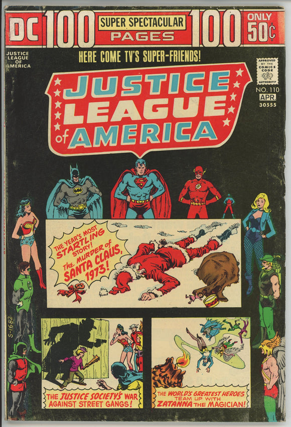 Justice League #110 (1960) - 3.5 VG- *2nd Appearance John Stewart*