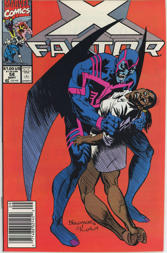 X-Factor #58 (1986) - 9.0 VF/NM *Archangel Vampire* Newsstand