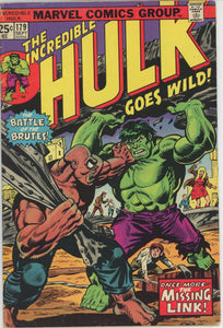 Incredible Hulk #179 (1962) - 4.0 VG *Re-Enter: The Missing Link*