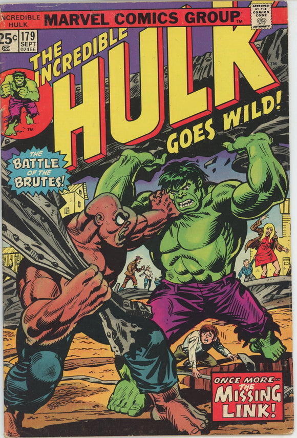 Incredible Hulk #179 (1962) - 4.0 VG *Re-Enter: The Missing Link*