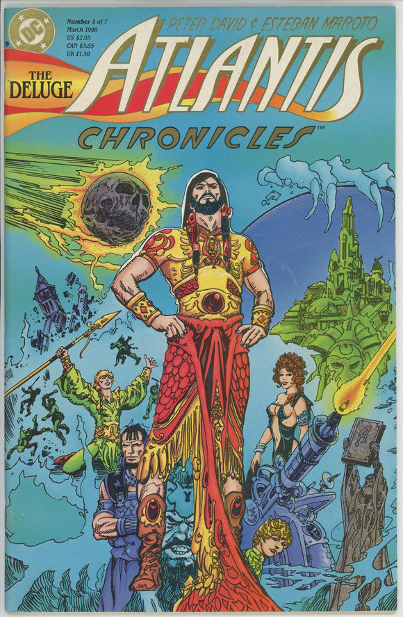 Atlantis Chronicles #1 (1990) - 8.0 VF *The Deluge*