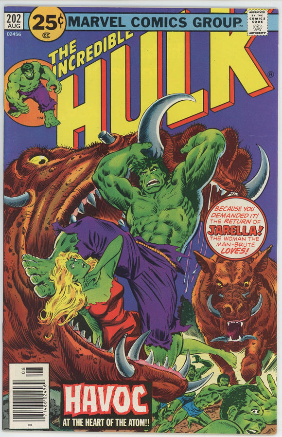 Incredible Hulk #202 (1962) - 9.0 VF/NM *Return of Jarella*