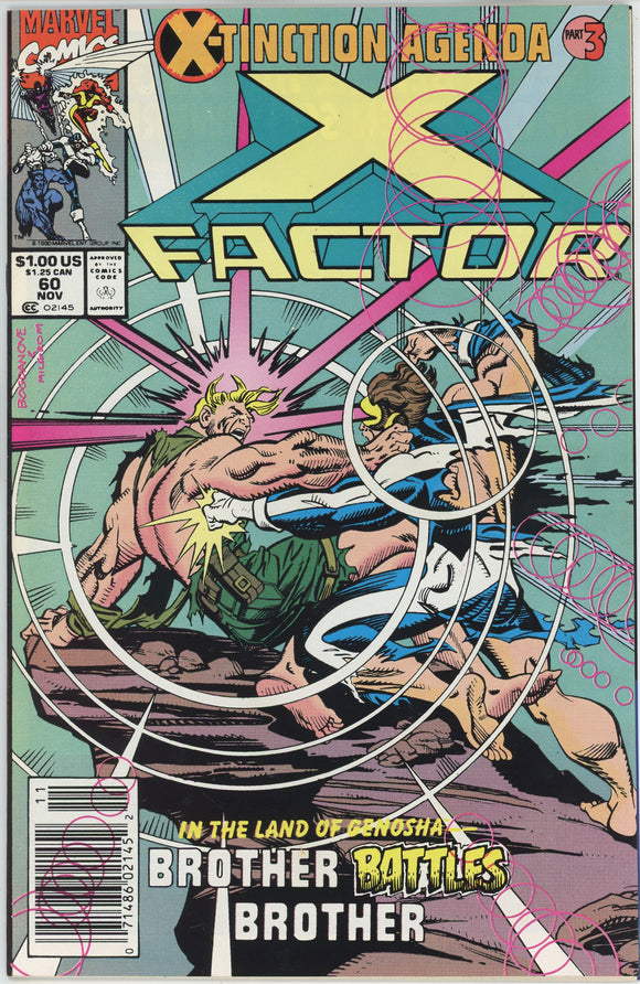 X-Factor #60 (1986) - 9.0 VF/NM *X-Tinction Agenda* Newsstand