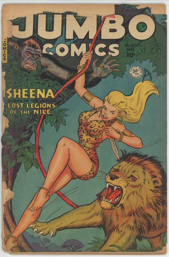 Jumbo Comics #153 (1938) - 0.5 PR *The Trail of Sudden Death/Lorna*