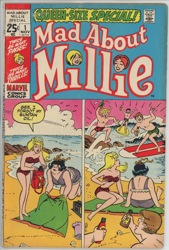 Mad About Millie Annual #1 (1969) - 2.5 GD+ *Rock it to Me Baby*