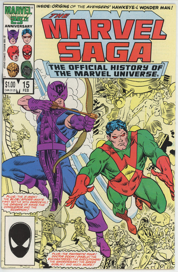 Marvel Saga #15 (1985) - 9.2 NM- *Avengers A 'Borning*