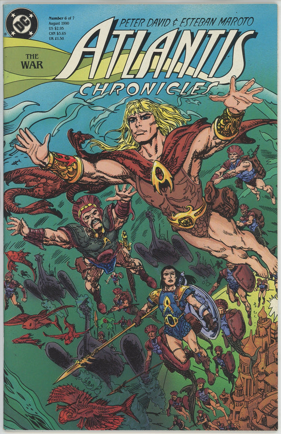 Atlantis Chronicles #6 (1990) - 9.0 VF/NM *The War*