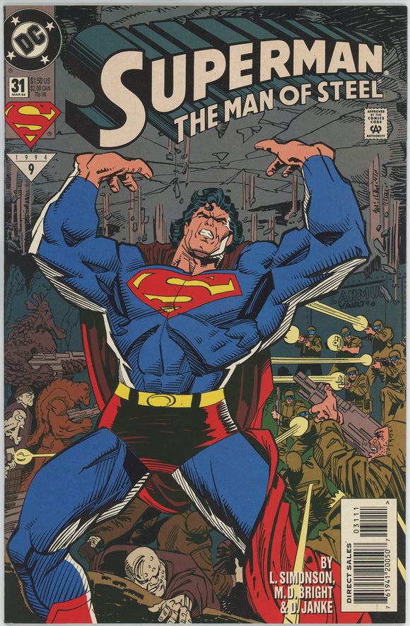 Superman The Man of Steel #31 (1991) - 9.4 NM *Obsessions*