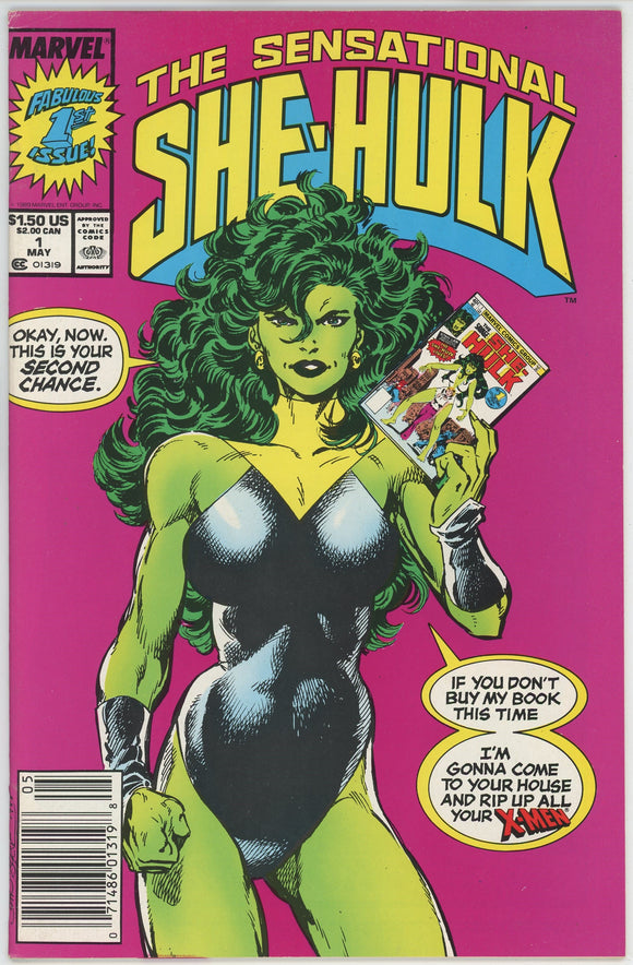 Sensational She Hulk #1 (1989) - 7.0 FN/VF *Classic Byrne Cover* Newsstand