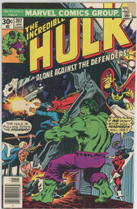 Incredible Hulk #207 (1962) - 4.5 VG+ *Alone Against the Defenders*