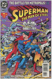 Superman The Man of Steel #34 (1991) - 9.0 VF/NM *The Battle for Metropolis*