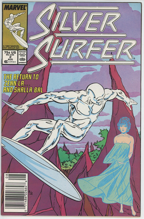 Silver Surfer #2 (1987) - 7.0 FN/VF *Shalla Bal* Newsstand