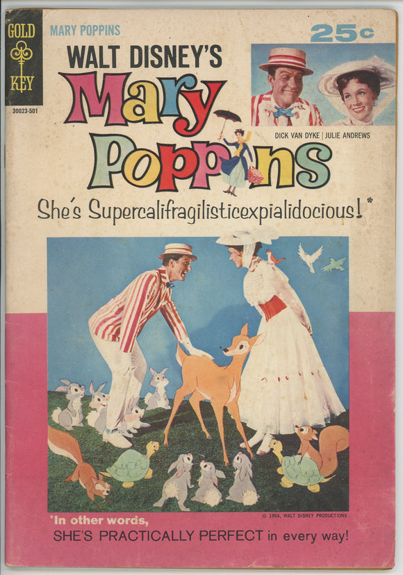 Mary Poppins #3501 (1964) - 4.5 VG+ *Gold Key Photo Cover*