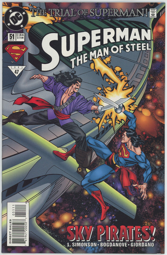 Superman The Man of Steel #51 (1991) - 9.4 NM *The Trial of Superman*