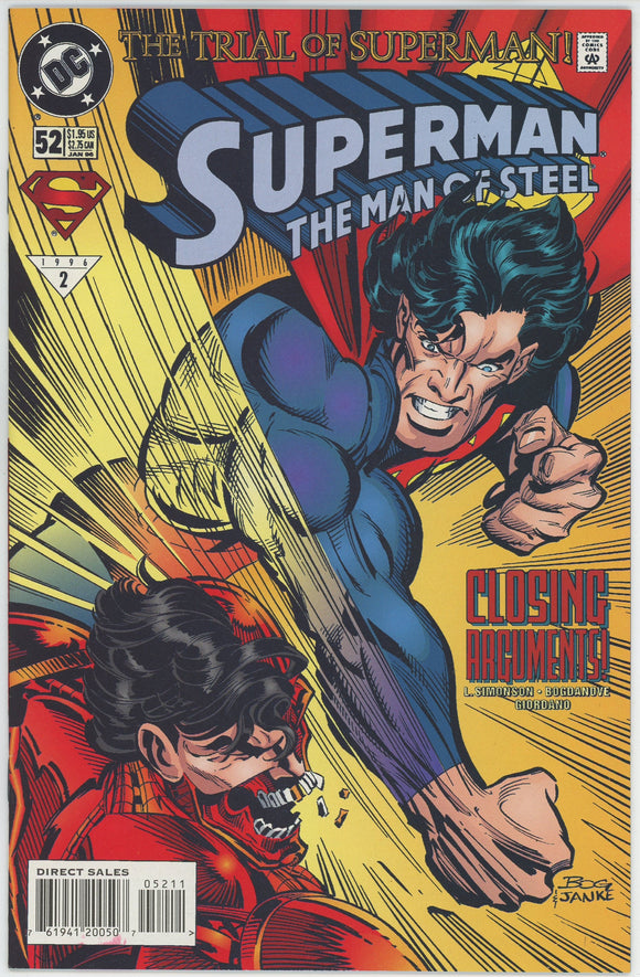 Superman The Man of Steel #52 (1991) - 9.4 NM *The Trial of Superman*