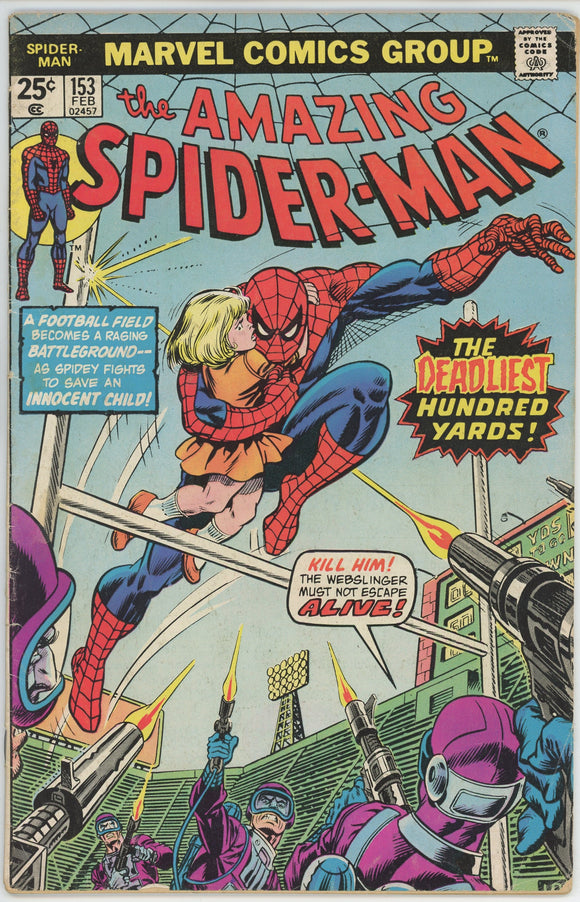 Amazing Spider Man #153 (1963) - 3.5 VG- *The Longest Hundred Yards*