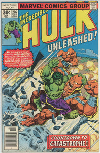 Incredible Hulk #216 (1962) - 9.2 NM- *Countdown to Catastrophe*