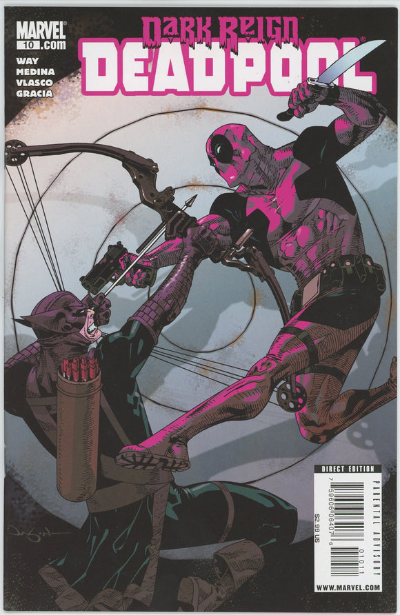 Deadpool #10 (2008) - 9.0 VF/NM *Dark Reign/Bullseye*