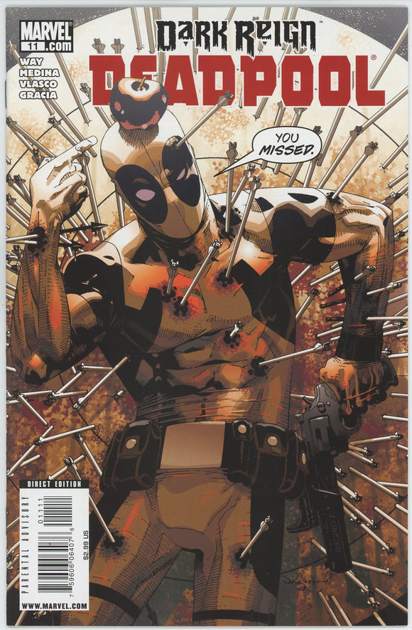 Deadpool #11 (2008) - 9.0 VF/NM *Bullseye/Cool Cover*