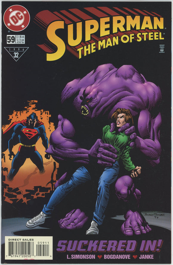 Superman The Man of Steel #59 (1991) - 9.2 NM- *Prey*