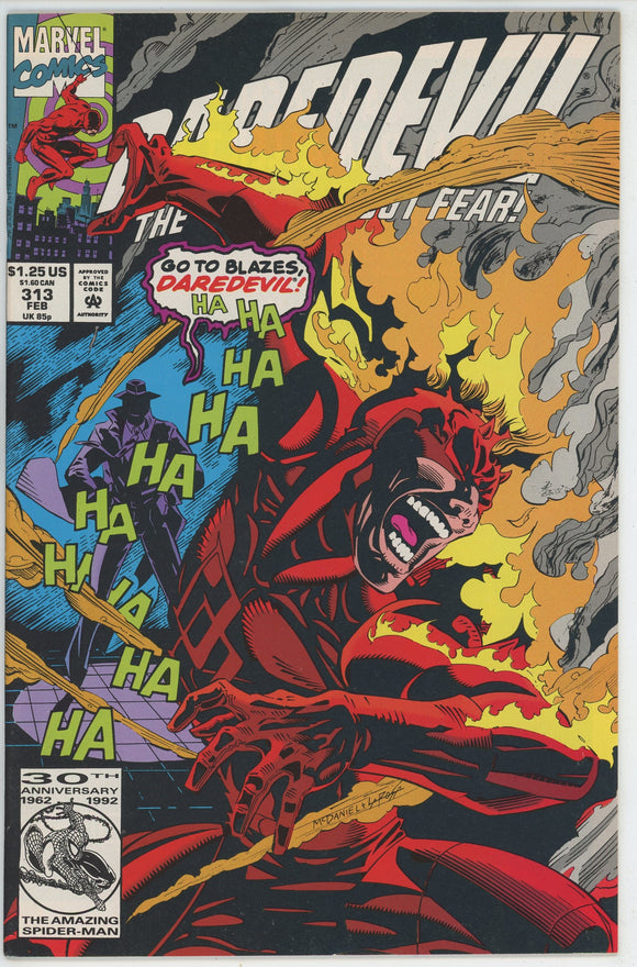 Daredevil #313 (1964) - 9.2 NM- *So Cold It Burns*