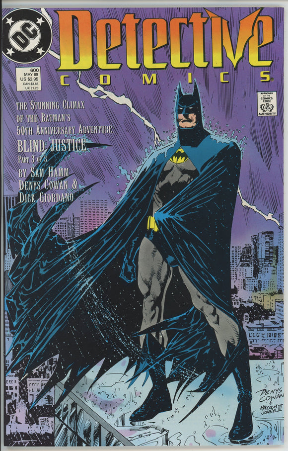 Detective Comics #600 (1937) - 9.4 NM *Blind Justice*