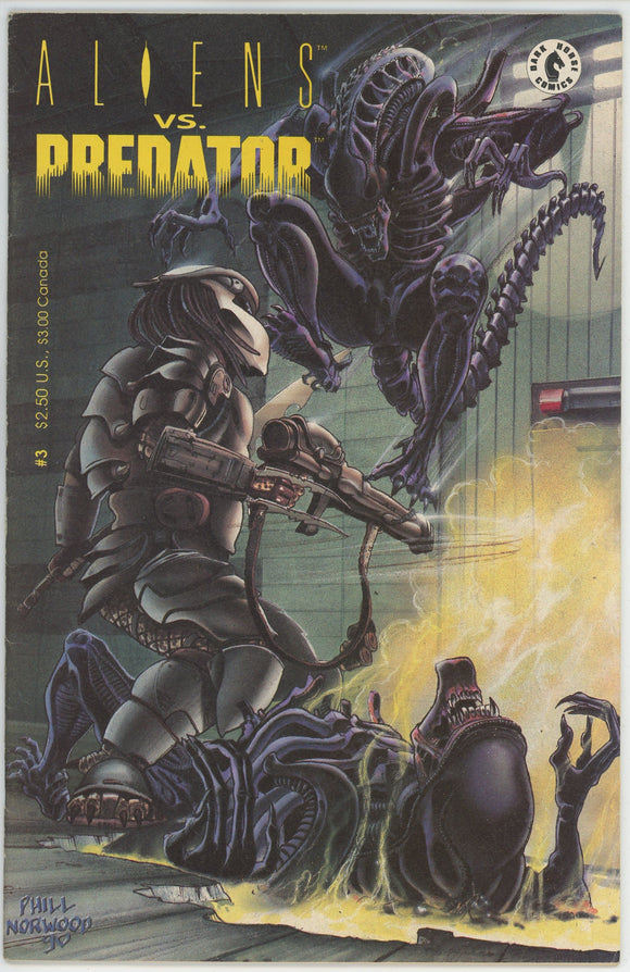 Aliens Vs Predator #3 (1990) - 6.5 FN+ *Dorman Cover/Mini Series*