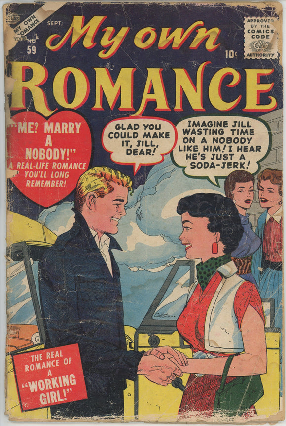 My Own Romance #59 (1949) 0.5 PR *Working Girl* Marvel Romance