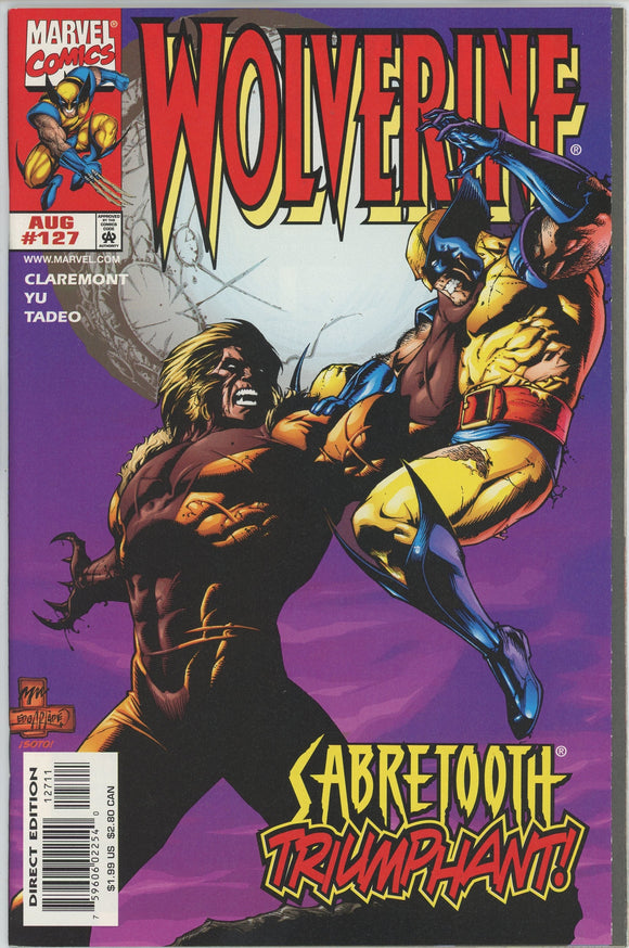 Wolverine #127 (1988) - 9.2 NM- *I'm King of the World/Sabretooth*