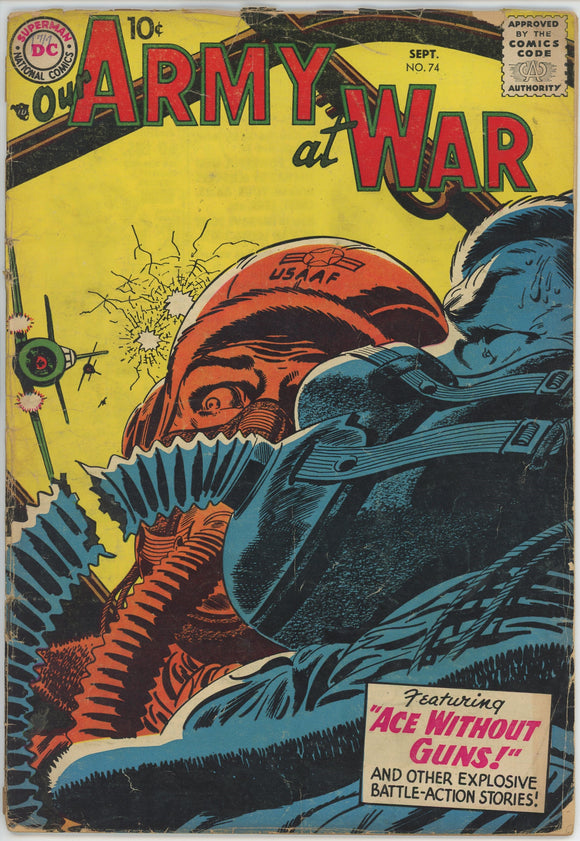 Our Army at War #74 (1951) - 1.8 GD- *Ace Without Guns*