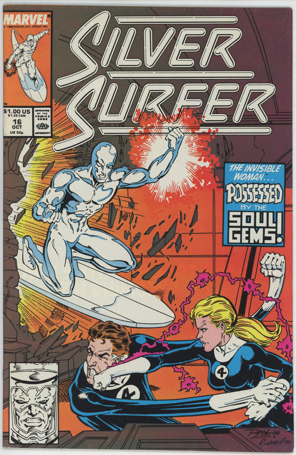 Silver Surfer #16 (1987) - 8.5 VF+ *Malice: A Four Thought*