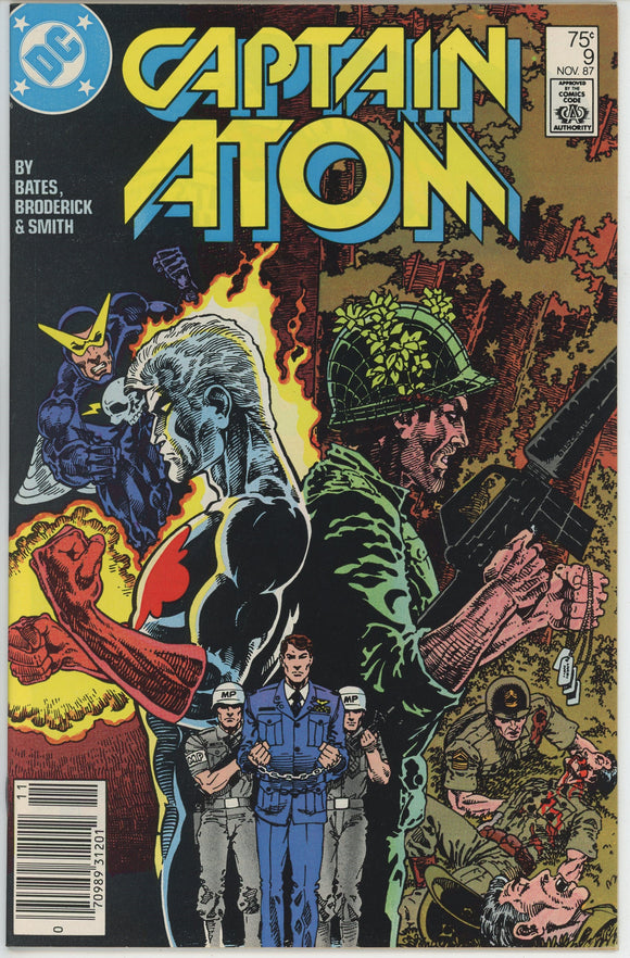 Captain Atom #9 (1987) - 9.0 VF/NM *Blood and Betrayal* Newsstand