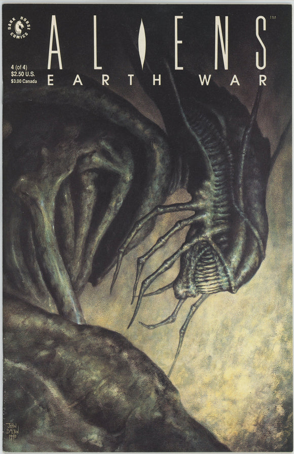 Aliens Earth War #4 (1990) - 9.4 NM *John Bolton Cover*