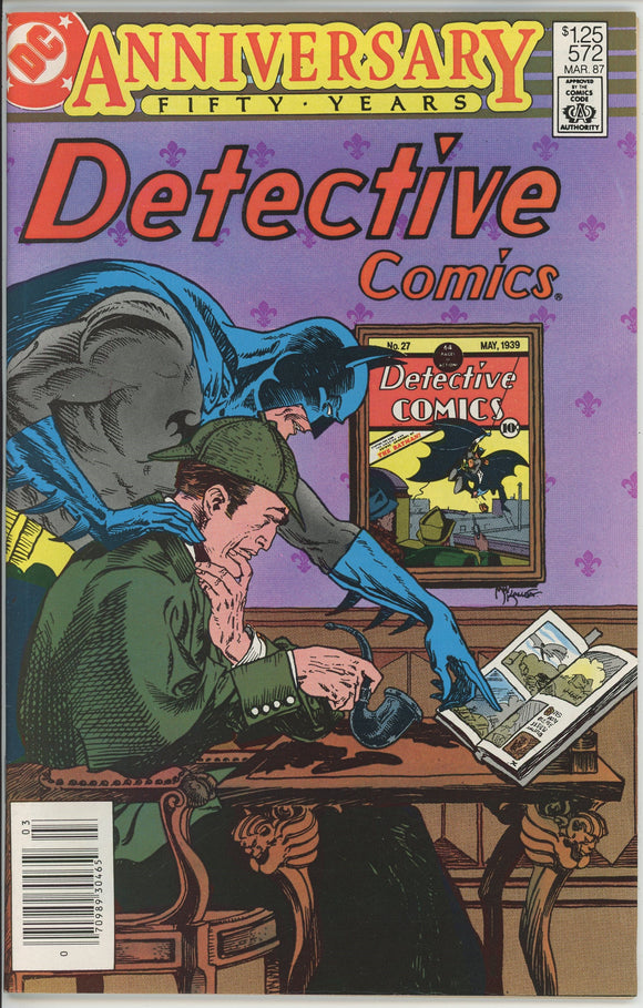 Detective Comics #572 (1937) - 9.0 VF/NM *50th Anniversary Issue* Newsstand