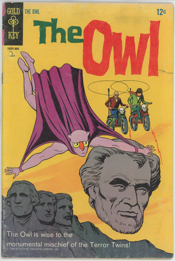 The Owl #2 (1967 Gold Key) - 4.0 VG *The Terror Twins*