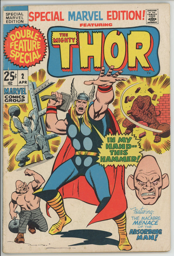 Special Marvel Edition #2 (1971) - 4.0 VG *With My Hammer In Hand*