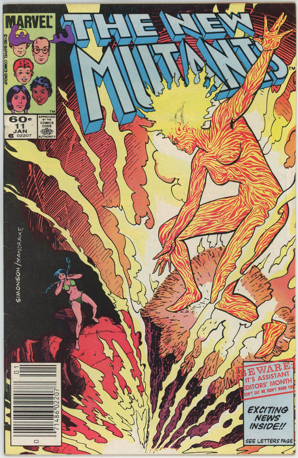 New Mutants #11 (1983) - 7.0 FN/VF *Assistant Editors' Month* Newsstand