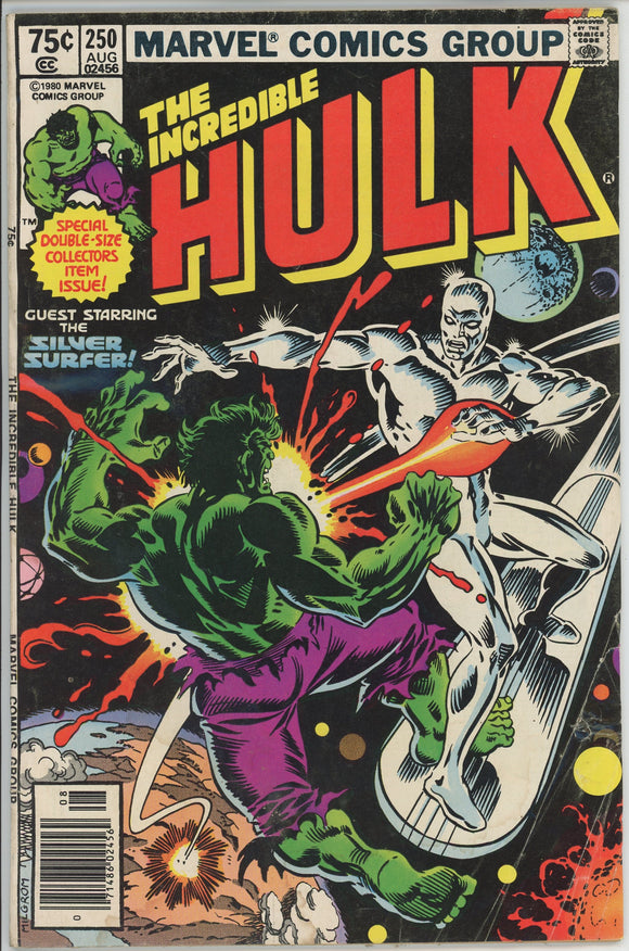 Incredible Hulk #250 (1962) - 3.0 GD/VG *Silver Surfer/Anniversary Issue*