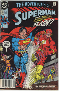 Adventures of Superman #463 (1987) - 4.0 VG *Superman Vs Flash*