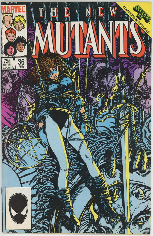 New Mutants #36 (1983) - 6.5 FN+ *Subway to Salvation*