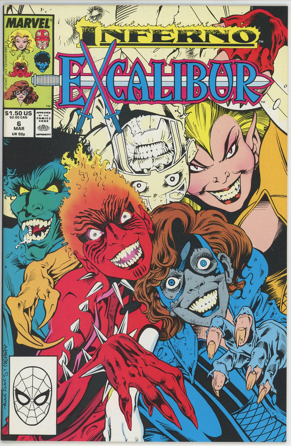 Excalibur #6 (1988) - 9.6 NM+ *Goblin Night/Inferno*