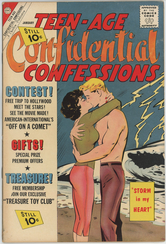 Teen-Age Confidential Confessions #10 (1961) - 5.5 FN- *Charlton Romance*