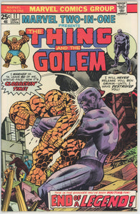 Marvel Two In One #11 (1974) - 7.0 FN/VF *Thing/Golem*