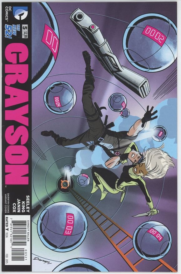 Grayson #5 (2014) - 9.4 NM *Darwyn Cooke Variant Cover* New 52